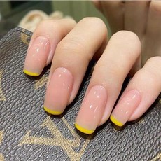 유니스뮬라 붙이는 셀프 네일팁 인조손톱 심플 가성비 라운드팁 말캉팁 숏팁 롱팁, U-224, 1개