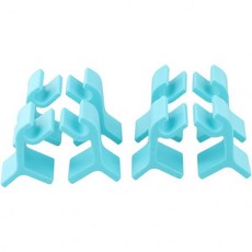 오븐용 16PCS TPR 트레이 브래킷 스태커블 주방 스페이서 공간 절약형 스티머 분리기 및 오븐 랙 정리함블루블랙16PCS 블루