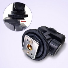 카메라 핫슈 회전 마운트 사진 촬영 영상 led 라이트 방송용 조명 액션캠, 상세페이지 참조, 1개