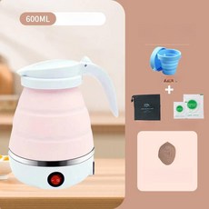 휴대용 전기주전자 캠용 미니포트 티메이커 기능 폴딩, [스위치 모델] 0.6L 크 가방+컵 포함, 기본 색상