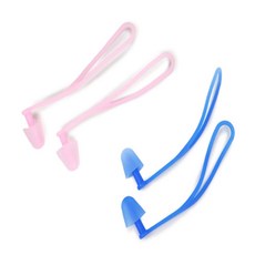 백스커머스 수영 스트랩 귀마개 수영장귀마개어른, 핑크