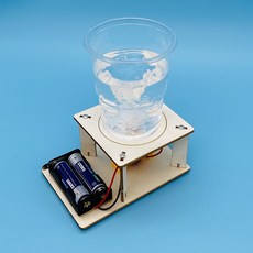 臺灣熱銷 博燃科敎木質益智科敎玩具diy小製作材料包兒童手工模型科學玩具, 電動旋渦材料包, 1個