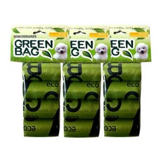 그린백 반려동물 배변봉투, 4개입, 3개
