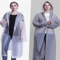 여성 우비 일회용 휴대용 레인코트 성인 우비 캠핑 여행 폴리에스테르 간편 등산 활동 야외 후드 남성, 그레이