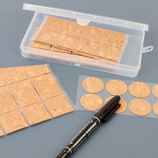 코르크 재질 이름표 라벨지 스티커, 30x15mm - 48P(품)(절)