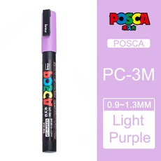 Uni Posca 페인트 마커 펜 아크릴 수성 페인팅 마킹 그래피티 아트 용품 39/44/36 풀 컬러 PC 5M 3M 1, 30 3M -P11, 1개