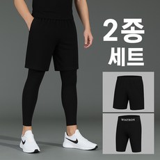 윈트리온 남자 반바지 레깅스 일체형 기능성 스포츠 투인원
