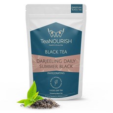 TeaNOURISH Darjeeling 데일리 서머 홍차 | 오리지널 잉글리시 브렉퍼스트 티 | 에너자이징 및 아로마 루스 리프 티 | 에서 직접 공급된 신선한 공급 - 100, 영국_아침 식사, 데일리 여름, 100g, 1개