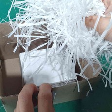 완충재 100g 종이완충제 쵸핑 화이트 종이완충재