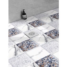 특수 바닥 스티커 방수 타일 욕실 주방 미끄럼방지 데코타일 접착 욕실, 02.DP140230x30cm11개