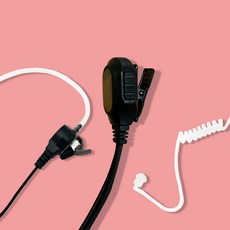 민영정보통신 DEX-523 DEX523 무전기 전용 이어마이크 이어폰, 1개