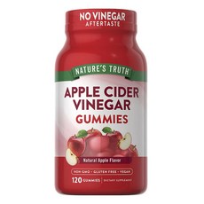 NATURE'S TRUTH 綠萃淨 蘋果醋蘋果味軟糖, 1個, 120錠