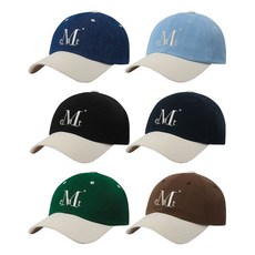 매장정품 무센트 MUCENT 시그니처 투톤 배색 볼캡 7컬러 P00000JX 191046, Mid denim - vanilla, Free