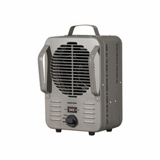 ADAMOUTDOOR 露營電暖器 1000W戶外暖爐 軍工風電暖器, 岩石灰, 鋼鐵風格雙功率電暖器