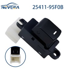 닛산 알메라 클래식 B10 2006 2013 파워 윈도우 스위치 왼손 드라이버용 NEVOSA LHD 2541195 F0B 25411 95F0B, 1 PC