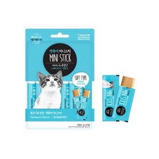 반려묘간식 캣퓨어 mini스틱 1팩 8p 닭가슴살n연어