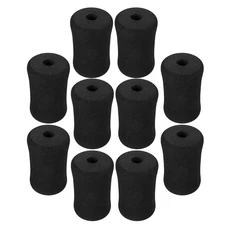 10Pcs 폼 피트니스 장비 교체 커버 체육관 운동 액세서리 기계 발에 대 한 스폰지 패드, 1) Black