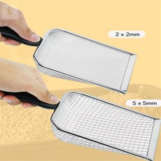 미미스토어 스텐 해루질뜰채 민물뜰채, 2x2mm