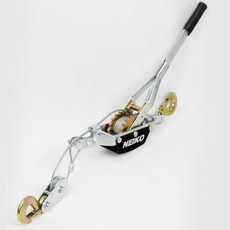 NEIKO 02253A 윈치 3톤6000파운드 견인 용량 9.8피트 2훅 헤비 듀티 전원 케이블이 듀얼 기어 핸드 윈치 케이블 자동차 호이스트 윈치 풀러 리커버리 기어와 함께, Come Along Winch, 3 Ton