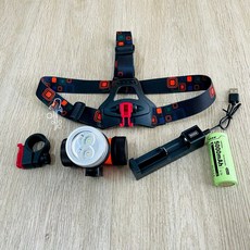 潛鯨 漁獵 潛水頭燈 雙光源黃白 防水頭燈 頭戴式 潛水手電筒 夜潛 釣魚燈, 1個, 潛水頭燈（組）含充電座