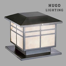 HUGO LIGHTING 門柱燈 304不銹鋼仿石防水戶外別墅燈