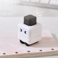 미소데이샵 귀여운 1구 펀칭기 키캡모양 미니 문구, 1개, 블랙