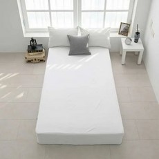 플로티나 순면 홑겹 매트리스 커버 - 슈퍼싱글 화이트 238388, 플로티나 순면 홑겹 매트리스 커버 - 슈퍼싱글, 화이트