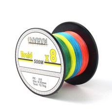 낚싯줄 8합사 문어 500m 오색합사줄 스트롱 2호 66696EA 1(pc)