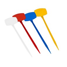 TE 꺾임 식물 이름표 50cm 식물라벨, 노랑