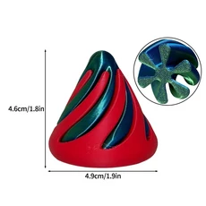 3D 프린팅 장난감 나선형 콘 장난감 2025 트렌디 장난감 피라미드 키즈 헬릭스 불가능한 피라미드 패스스루