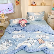 어린이 여름 이불 귀여운 캐릭터 시원한 아동 침대이불 가볍고 편안한 침구, 클라우드 빅이어 독