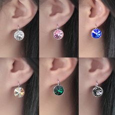 달튼 스와로브스키 크리스탈 드롭귀걸이 12mm