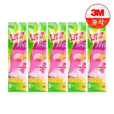 스카치브라이트 황토 숯 고리형 고무장갑, 중(M), 5개