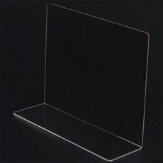 니은형 투명 아크릴 칸막이 대형 하초 펜스, 450x450 막힘