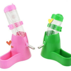 햄스터 급수기 플라스틱 이동식 125ml 소동물 급수기 물통 애완 부착형 장치, 80ml 그린 BL11617