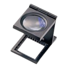 徠福 LIFE NO.7313/7314 看布鏡 金屬外殼 玻璃光學鏡片 6倍放大, 1個, NO.7313 看布鏡 (黑)