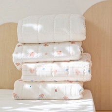 베베누보 극세사 발열매트 겨울 따뜻한 침대패드 웜매트 유아, 슈크림곰