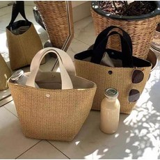 버킷 미니 토트백 라탄백 여름 가방 손가방 비치백