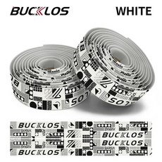 BUCKLOS 자전거 테이프 소프트 로드 자전거 핸들 바 랩 미끄럼 방지 자갈 레이싱 사이클링 바 스트랩 그립 테이프 핸들 래퍼 리본, [03] MEMPHIS-WHITE