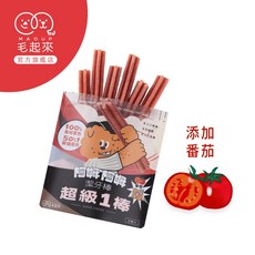 毛起來 阿姆阿姆潔牙棒 超級1棒 寵物潔牙骨 軟Q不傷牙 雪花造型 多種口味 6支入, 1個, 超級1棒番茄(免疫)