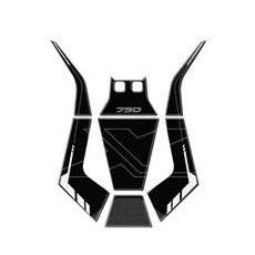 OD 혼다 호환 X-ADV750 튜닝 에어 필터 3D 에폭시 스티커 데칼 2025, N0031(다크그레이)