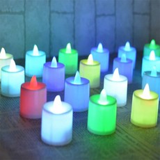짱틸리티 칼라 LED 캔들 led엣지등
