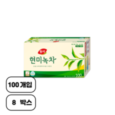 동서 현미녹차 티백, 1.5g, 100개입, 8개