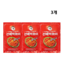 선매떡볶이 옛날 떡볶이 선릉역 밀키트 (중간맛), 3개, 520g