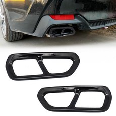 亮黑色 不鏽鋼 四出 排氣管 尾飾管 適用於 19-21 Avalon, 1個