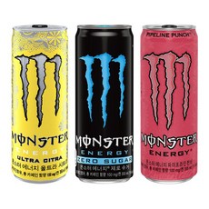 몬스터 355ml (시트라+제로슈거+파이프) 8캔씩 총 24캔