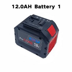 ProCore 교체 배터리 Bosch 18V 무선 도구용 BAT609 21700 고전력 5C 파워 셀 4Ah, 09 12.0AH