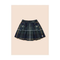 빈폴 키즈 체크 플리츠 스커트 그린 BI5827G06M 474966