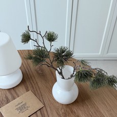 해송 소나무 가지 조화, 1개, 그린