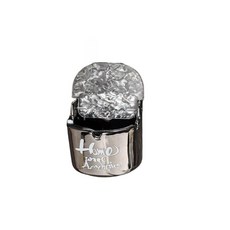 壁掛式防塵菸灰缸，銀色時尚設計，居家桌面清潔好幫手, 銀圓煙灰缸, 1個